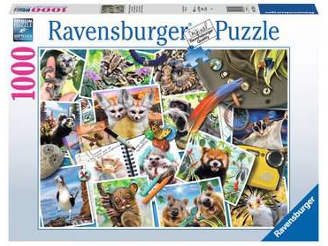 Puzzle RAVENSBURGER a Traveler'S Animal Journal 1000 Peças Animais