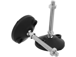 Pé Nivelador De Nylon Homoyoyo M14x100 Para Base Ferro, 2 Peças