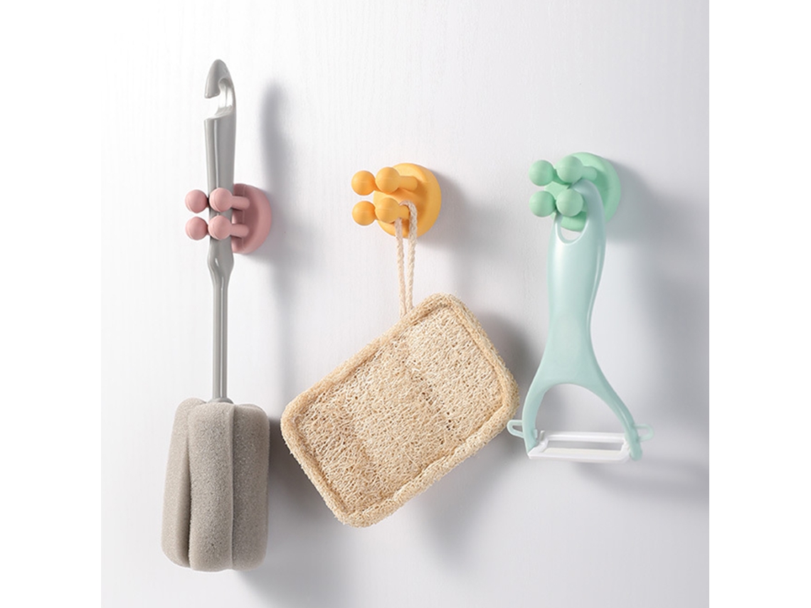 Multi-functional Bathroom Hook (mountain Lime, Nail-free Installation, Silicone Material) Eoocoo