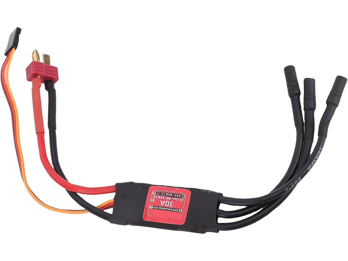 Controlador Eletrônico de Velocidade Brushless de 30a para Carros, Barcos e Drones de Controle Remoto. SFUSHOS (esc)