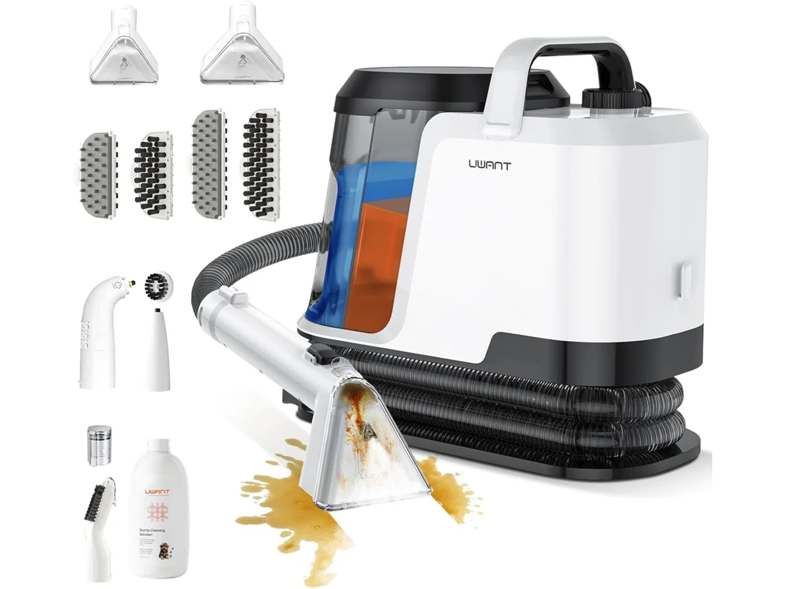 Máquina De Limpeza 3 Em 1 Uwant Y100 Steam, 18000pa, 1750w, Sem Saco, Vapor A 100℃, Água Quente A 65℃, Função De Água Fria, Auto-limpante
