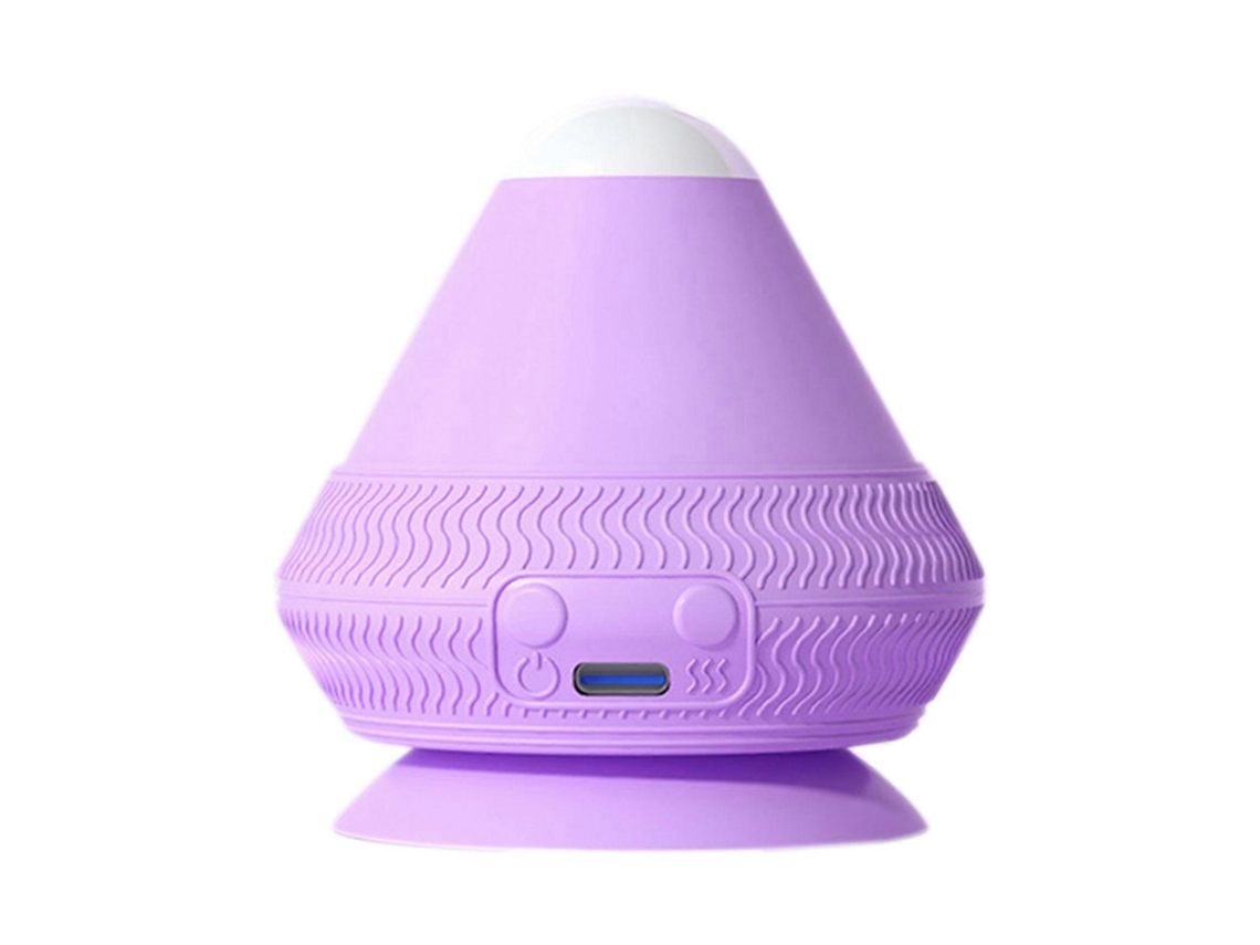 Bola De Massagem Elétrica Montável Com Ventosa Para Costas E Ombros, Alívio Da Dor, Roxa.