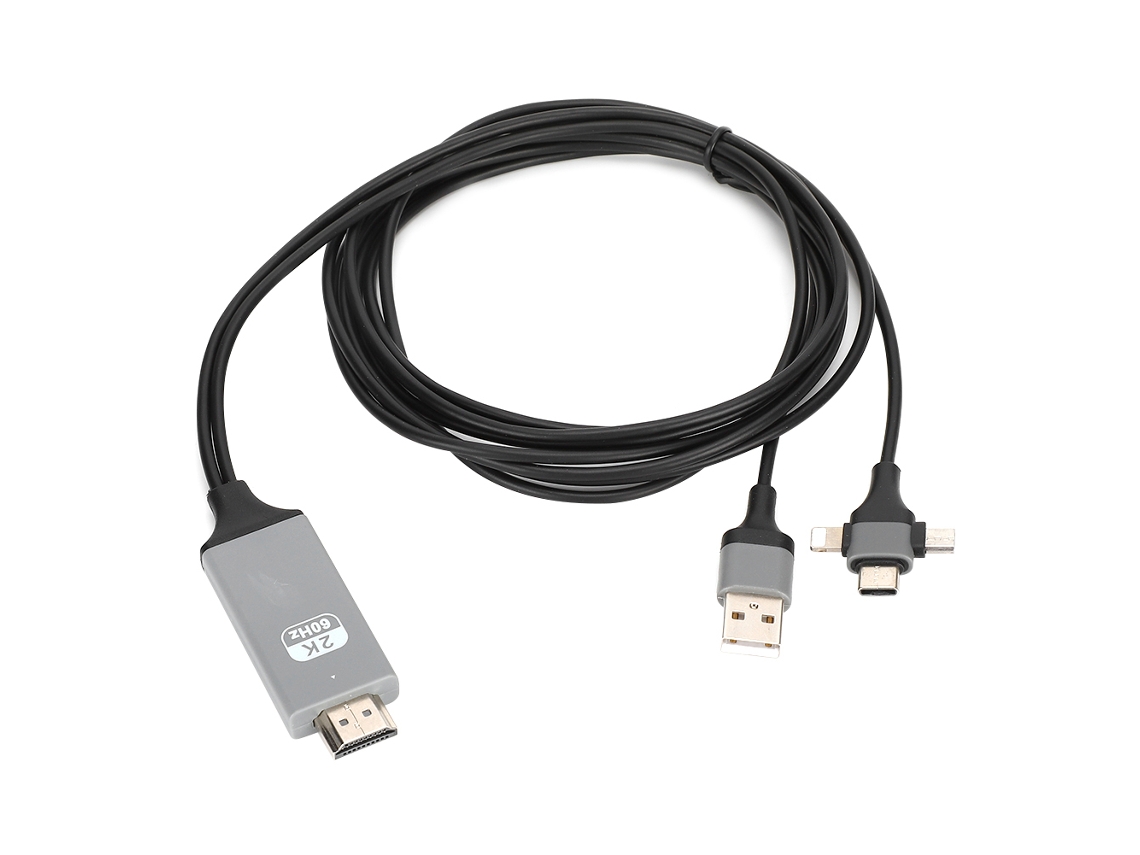 Cabo de Compartilhamento de Tela LAXISCREED 3 em 1 Hdmi