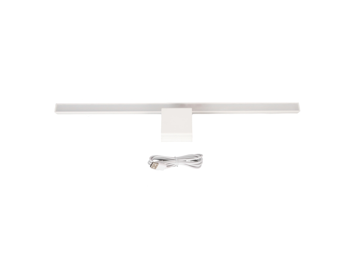 Aetheria barra de Luz para Monitor com 3 Modos de Luz Ajustáveis Controle Táctil Dimmer Infinito Branco