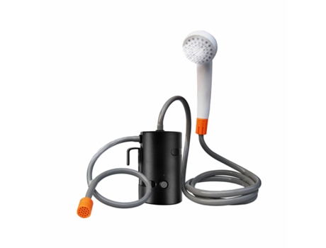 Chuveiro Externo Portátil Preto 2 Modos de Fluxo 4400mAh com LED