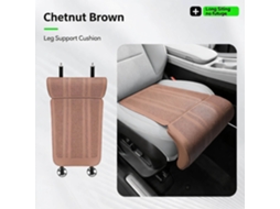 Almofada Universal para Assento de Carro HENTEN HOME Inclui Suporte para as Pernas, Respirável Marrom Escuro