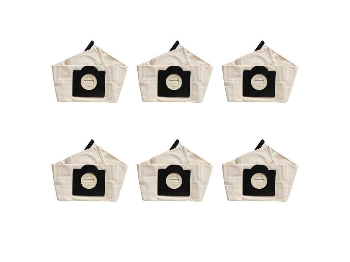 6 Washable Filter Bags for Karcher Wd3 Premium Vacuum Cleaner