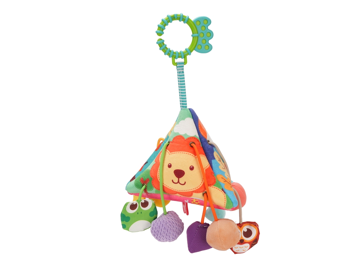 Mali brinquedo Sensorial para Bebê Suspenso de Carrinho com Chacha e Padrões Geométricos