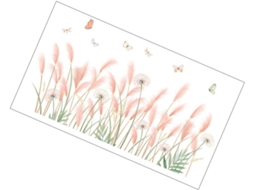 1 Conjunto De Adesivos De Parede Florais Em Pvc Para Decoração De Interiores