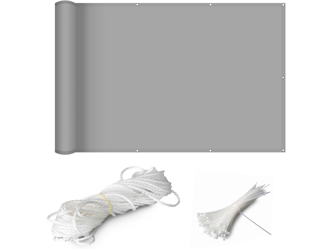 Tela De Privacidade, Guojun, 105 X 400 Cm, Material Alta Qualidade, Opaca, Resistente Aos Raios Uv