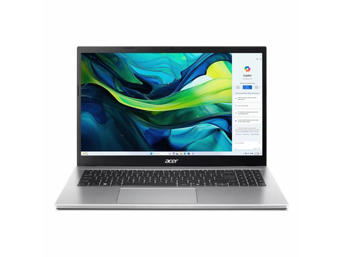 Laptop Acer Nx.j7web.00d (prata 512 Gb Ssd 8 Gb Ram 15,6 Soquete Eu Qwerty Espanhol Amd)