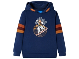 Sweatshirt Infantil Com Capuz Azul-marinho 92