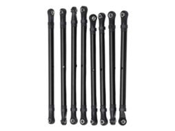 Kit De Viga De Ligação De Alumínio Para Rc 8pcs Para Chassis Scx10 313mm 1/10 Wheelbase Preto
