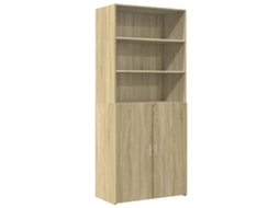 Highboard, Highboards Vidaxl Marrom Madeira Processada (80 X 42.5 X 185 Cm)