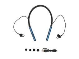 Fones esportivos colgantes LAXISCREED com exibição de bateria e reprodução de cartão TF