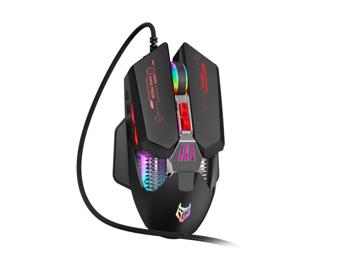 Mouse Gamer Com Fio , Rgb, 60 Ips, 12800 Dpi Mdug (preto)