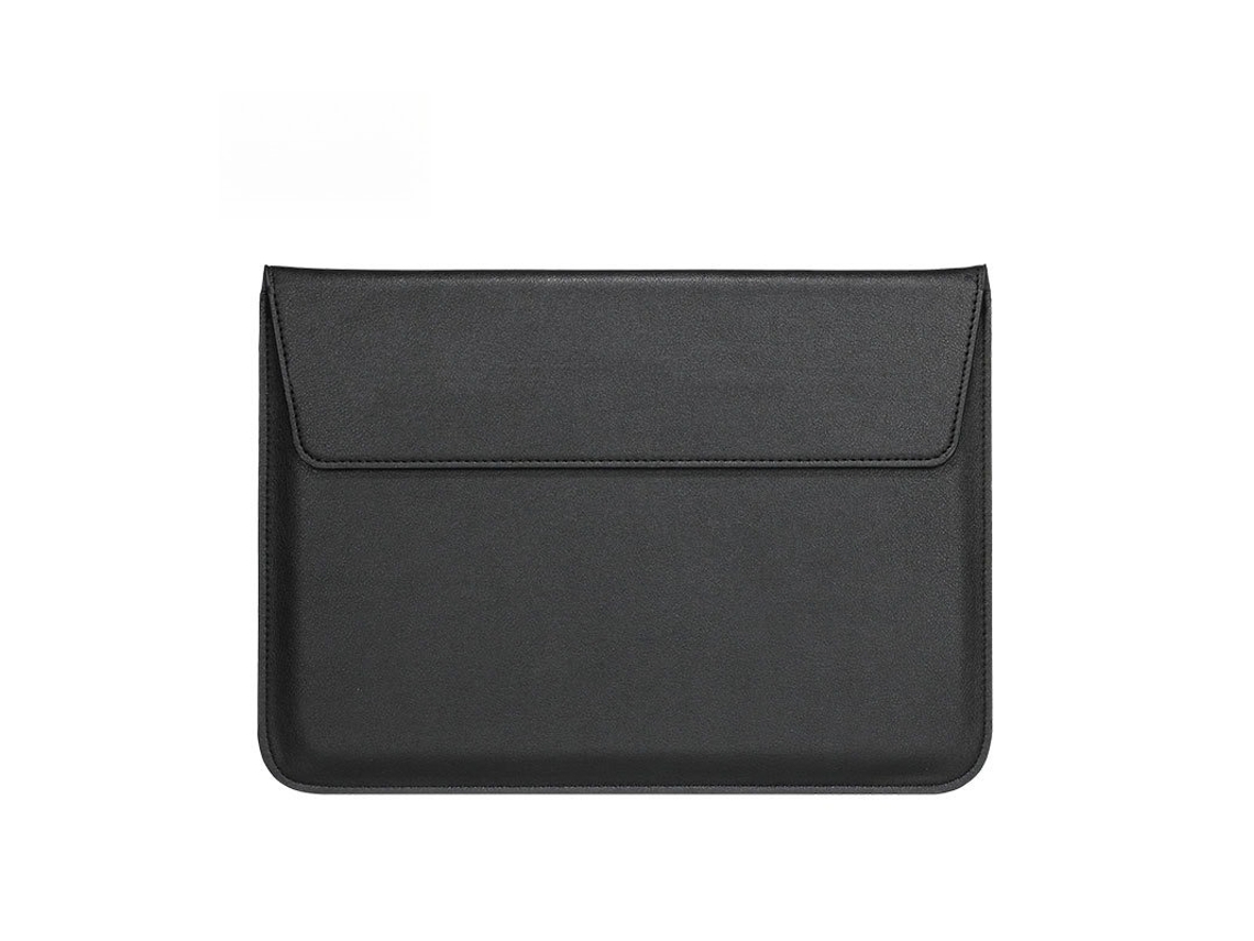 Capa para laptop HEXINYIGJLY, 16 ou 17 páginas, com suporte, em couro, 3 em 1, para MacBook Pro, Dell, HP, Lenovo, preta
