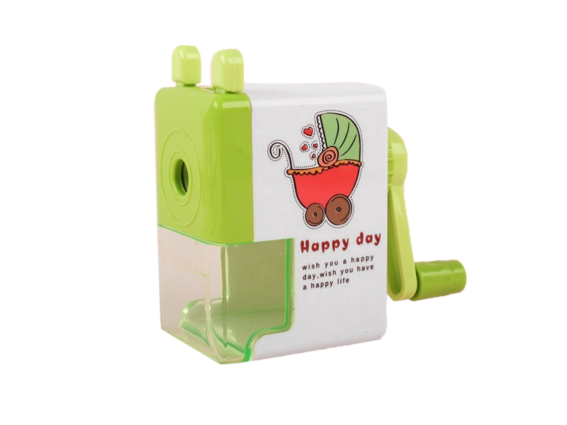 Apontador de lápis manual em miniatura, muito fofo, para alunos do ensino fundamental e médio.