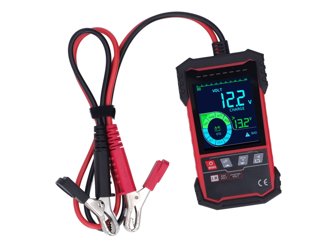 Testador de bateria automotiva 12V 24V 100-1999 CCA