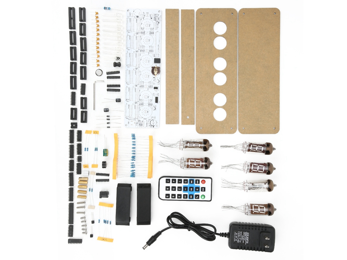 Kit Relógio Digital Tubo Fluorescente Nostalgico