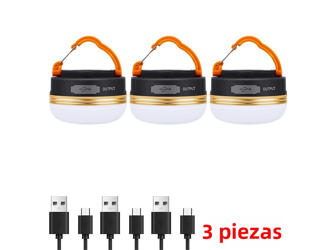 Lanterna Portátil Alta Potência 10w com USB MDUG (3 Unidades)