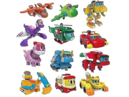 Mais Recentes Bonecos De Ação Gogo Dino Abs Min Deformation Rex Transformação Carro Avião Barco A Motor Guindaste Brinquedos De Di Aquaforge