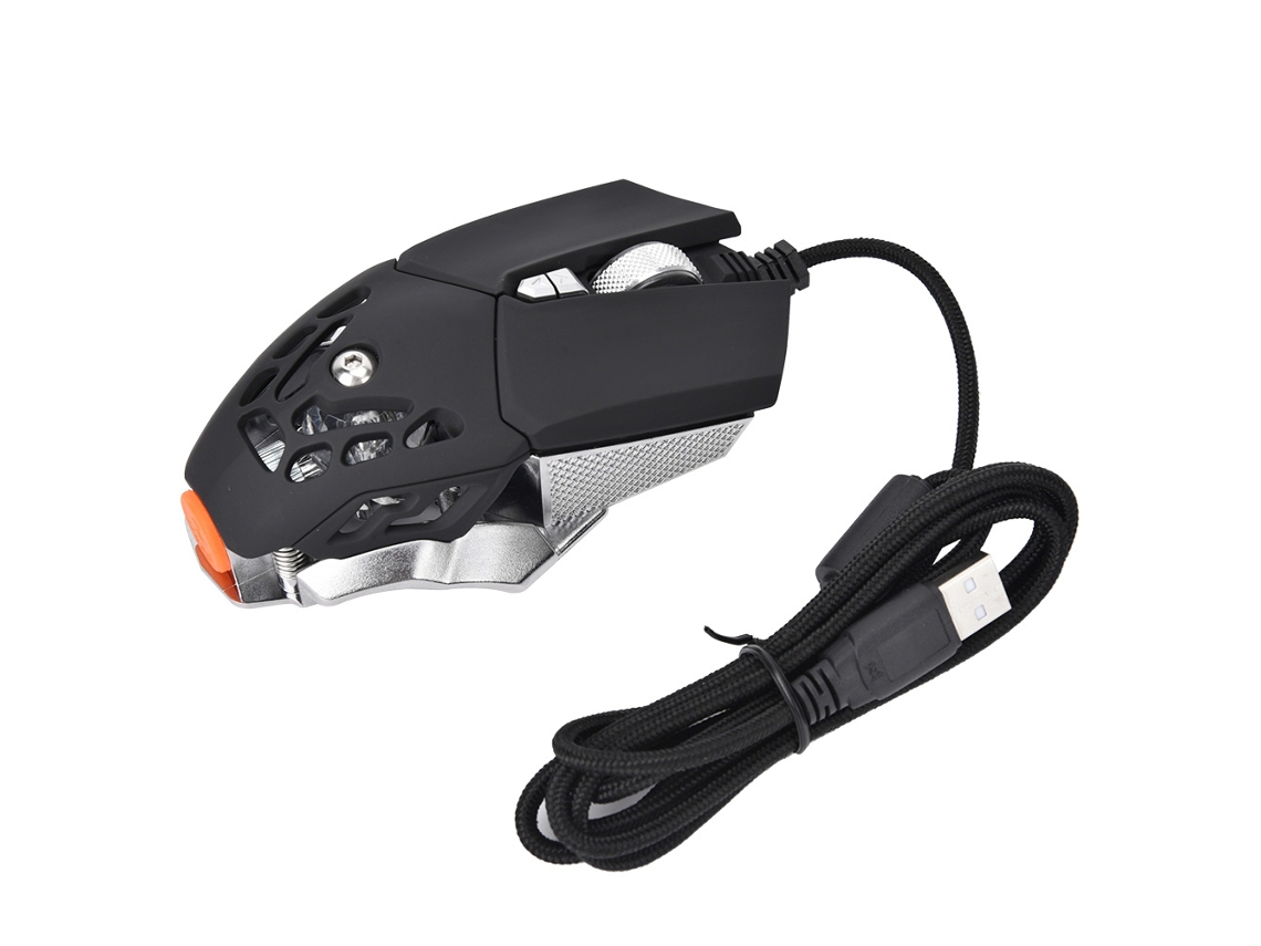 Rato Gaming LAXISCREED Rgb Colorido com Macro