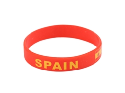 Pulseira De Silicone Bracelete Bandeira Nacional Espanhola