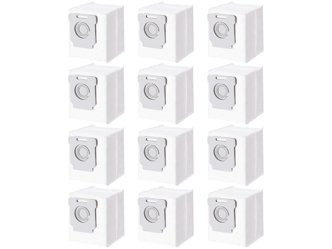 Pacote Com 12 Sacos Para Aspirador De Pó Irobot Roomba I7 I7 I3 I3 I4 I4 I6 I6 J7 J7 I8 I8s9 S9 E5 E6 E7, Saco Acessório Al Tuotuo