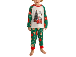 Pijama Natalino Family Com Manga Longa E Estampado De Árvores - Laxiscreed