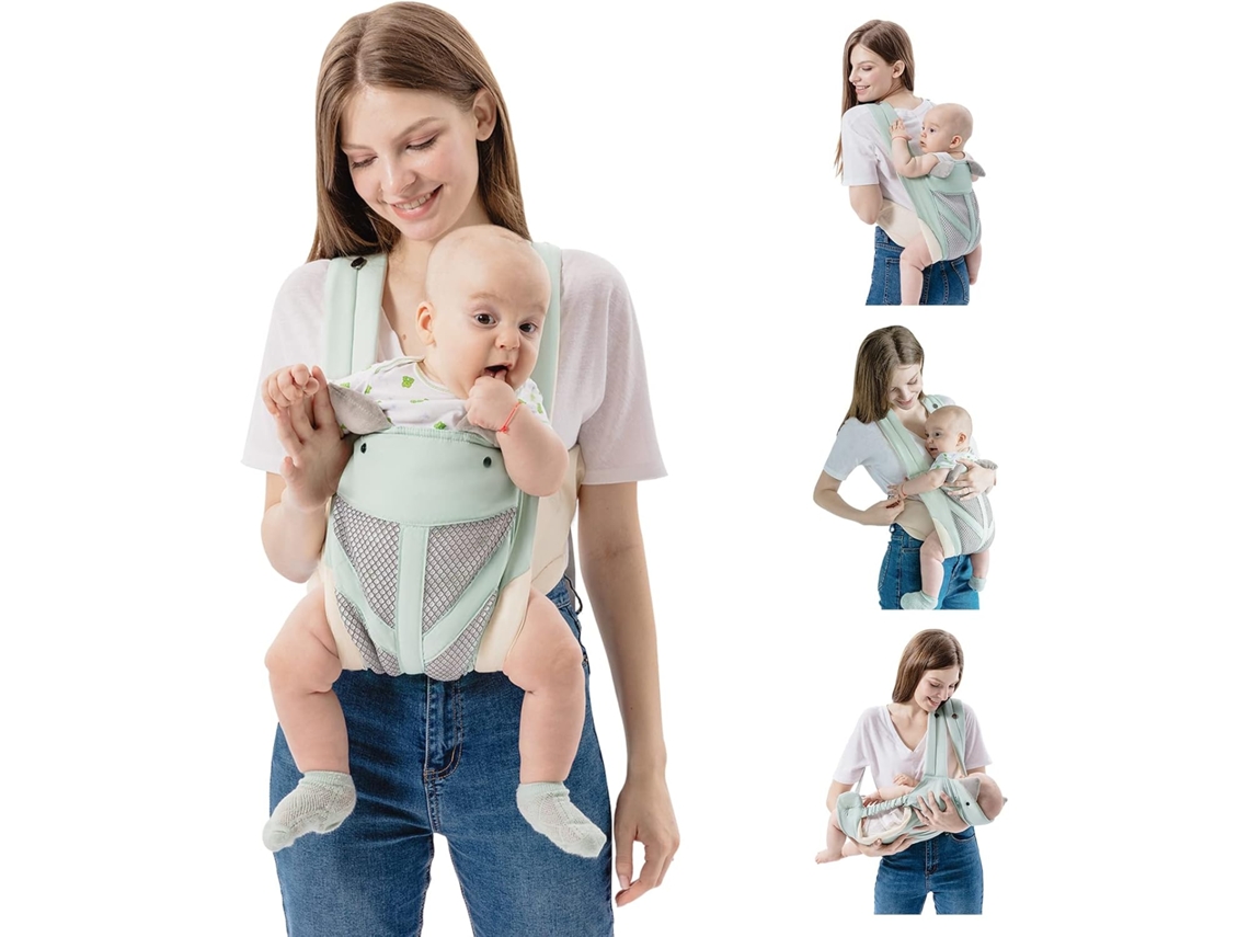 Canguru para Bebê Ajustável e Respirável para Bebês de 3 a 36 Meses Azul 