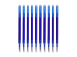Pacote com 10 Refis Frixion, Azuis, 0, 7 Mm, Caneta Apagável Pilot BRILVIBERA