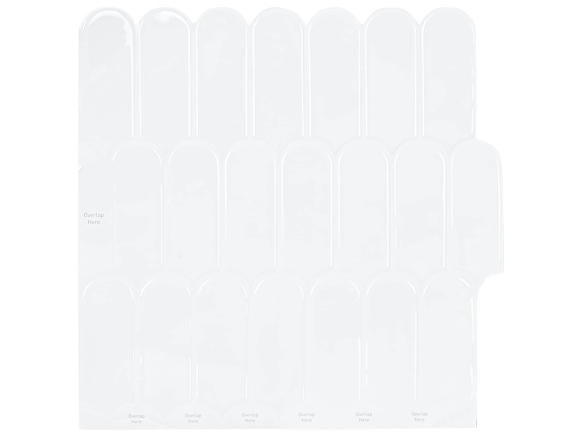 Vidaxl Azulejo De Pena 50 Unid. Branco 30 X 30 Cm Poliuretano E Pet