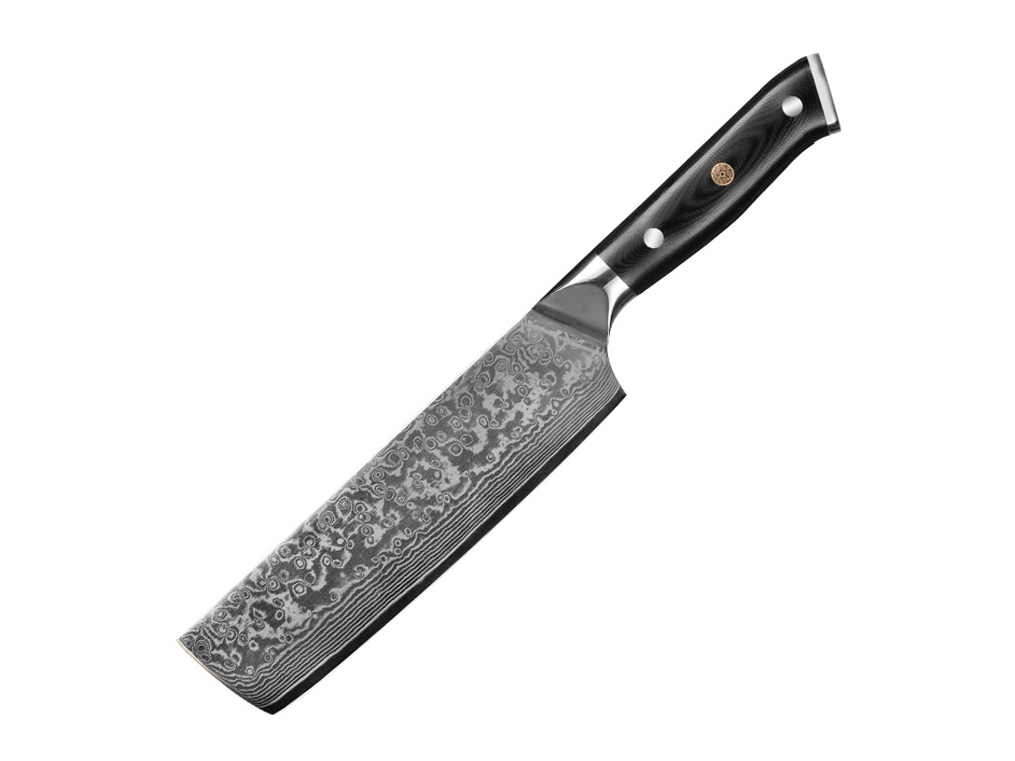 Faca De Cozinha Pequena Szsmart Vg10 Em Aço Damasco 31 Cm Profissional 67 Camadas Cabo De Fibra De Vidro