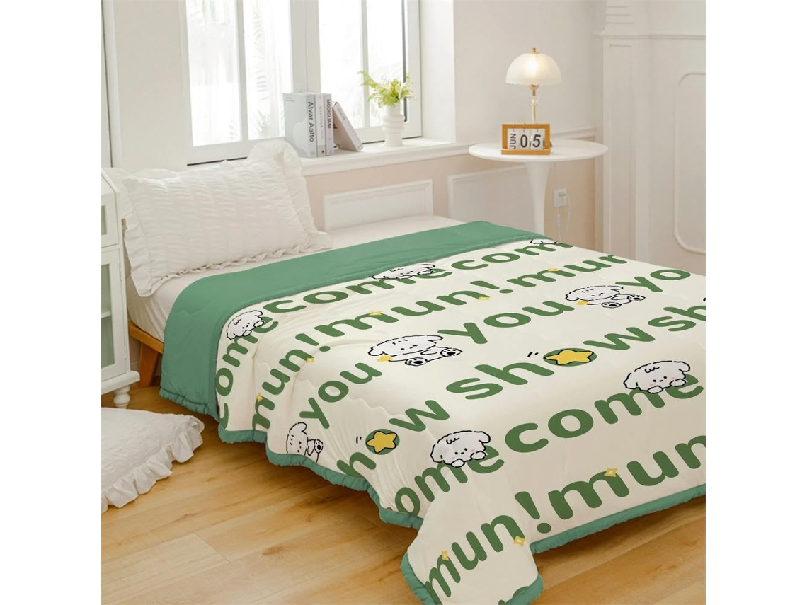 Edredom de Verão Bduck Fino e Macio para Ar Condicionado Ideal Todas as Estações Cobertor Cama Solteiro 150, M