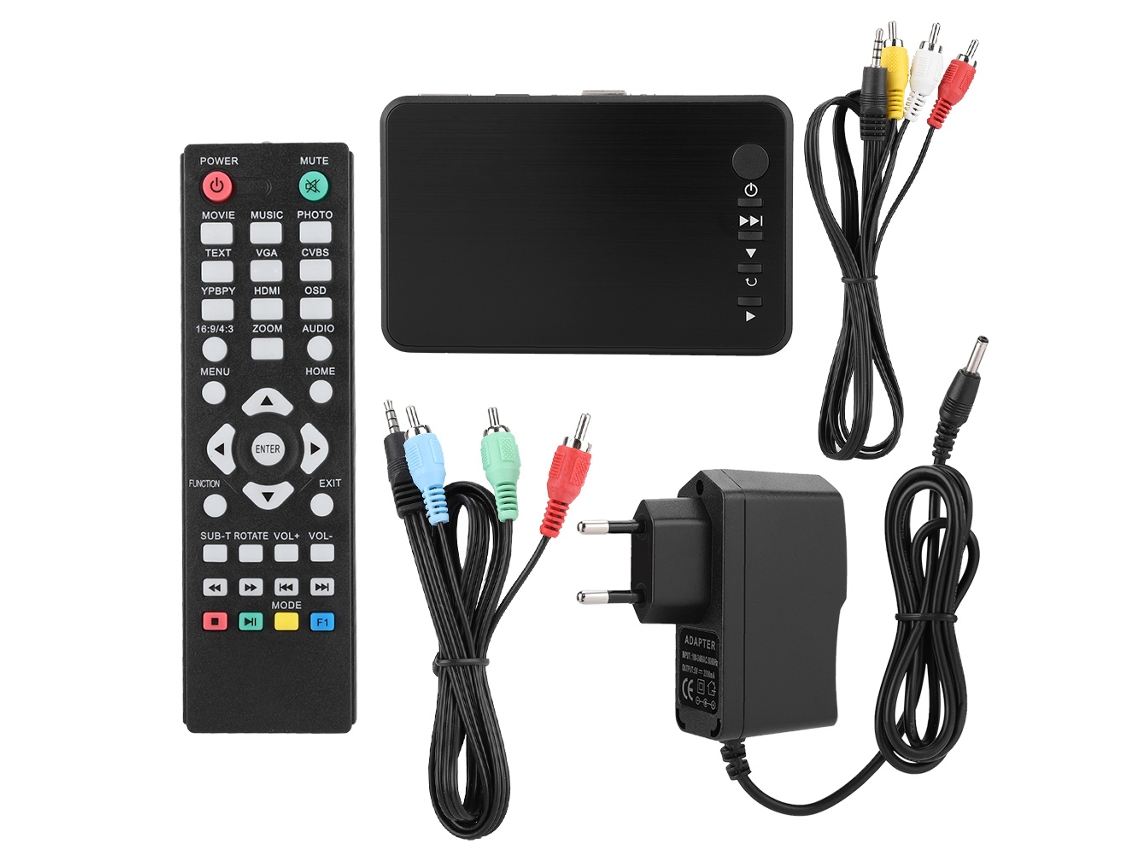 Reprodutor de Mídia HDMI 1080p com Chip Quan Zhi F10, Reprodução Automática e Loop 24h | S/MARCA