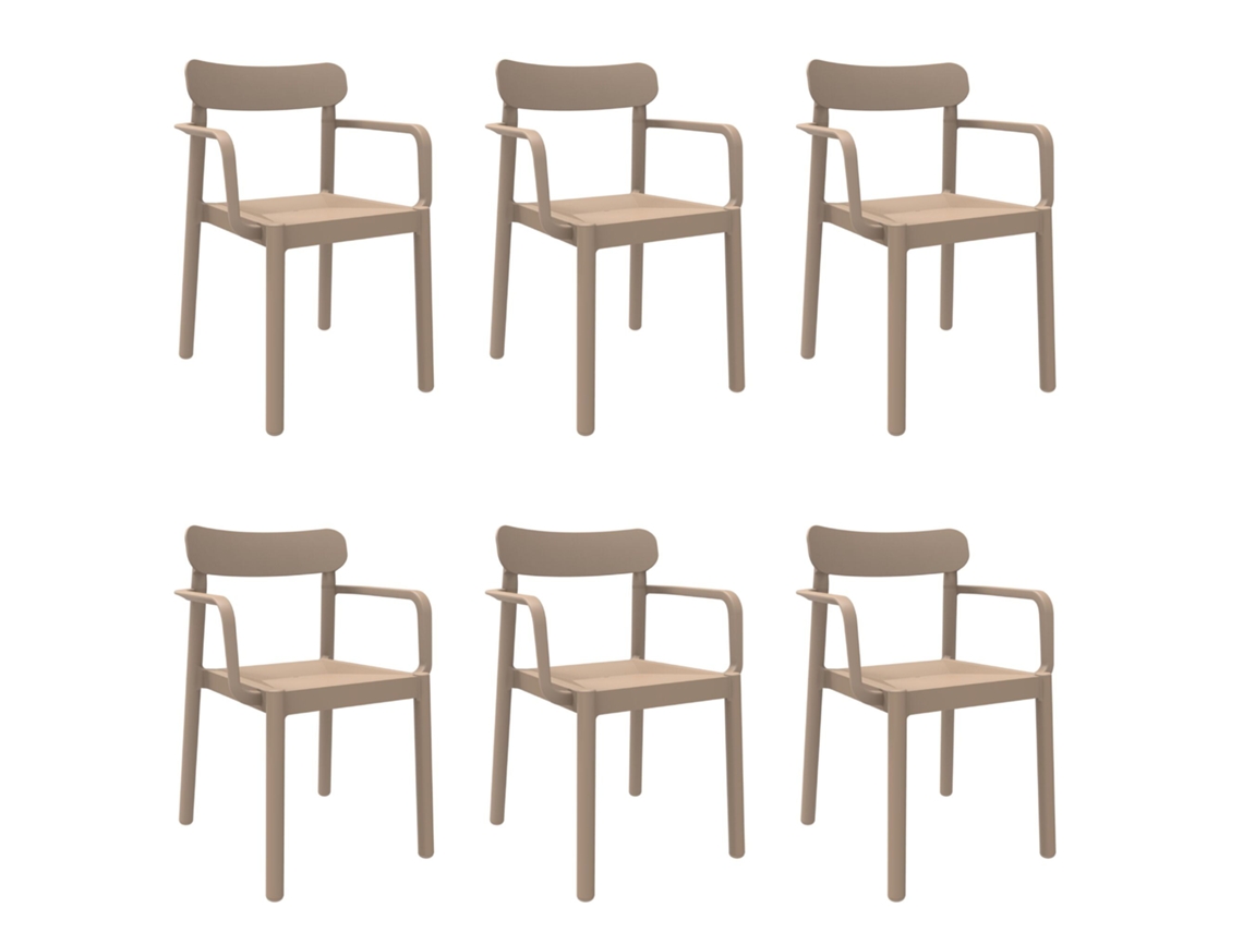 Set 6 Poltronas Interior, Exterior Areia Elba Garbar