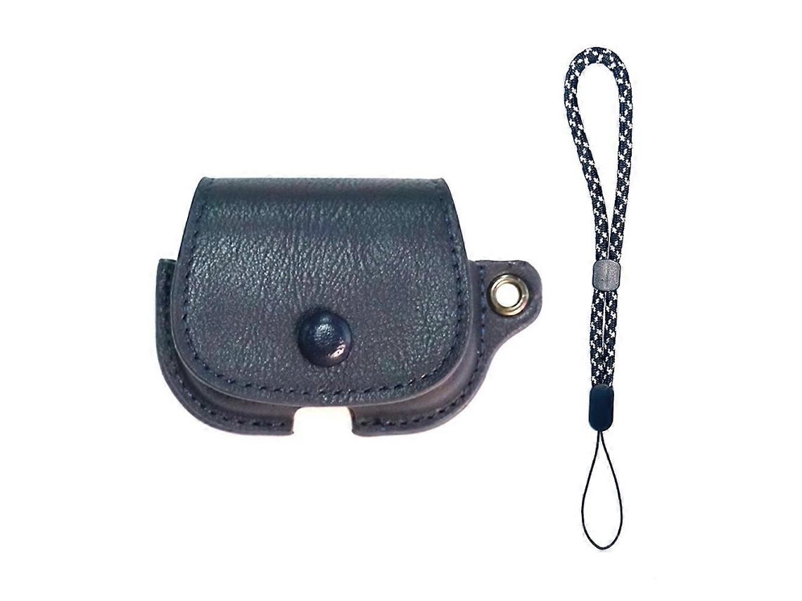 Mochila para AirPods 3 com estojo protetor em couro e cordão. GIECY