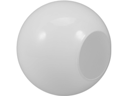 Cúpula Esférica de Vidro Branco, Elegante e Fácil de Instalar, para Luminária de Chão Decorativa. SFUSHOS