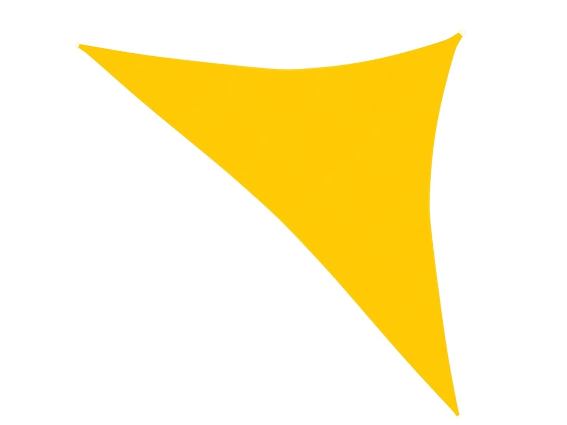 vidaXL Para-sol estilo vela 160 g/m² 3x3x4,2 m PEAD amarelo
