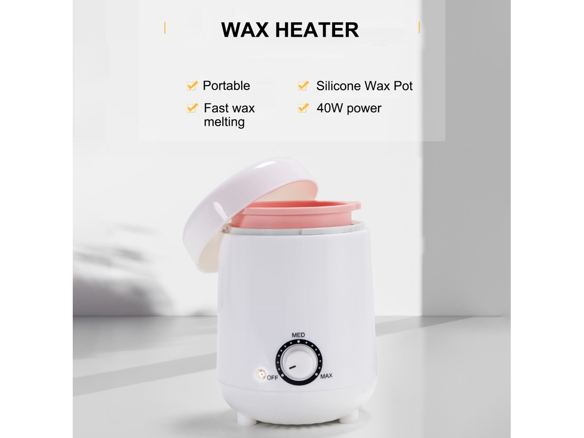 2026 mini Cera Caliente 200ml para Depilación, Fundidor de Cera Manual Con Olla de Silicona