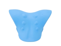 Almofada de Massagem Cervical com Design em U para Alívio Cervical, Azul AQUAFORGE