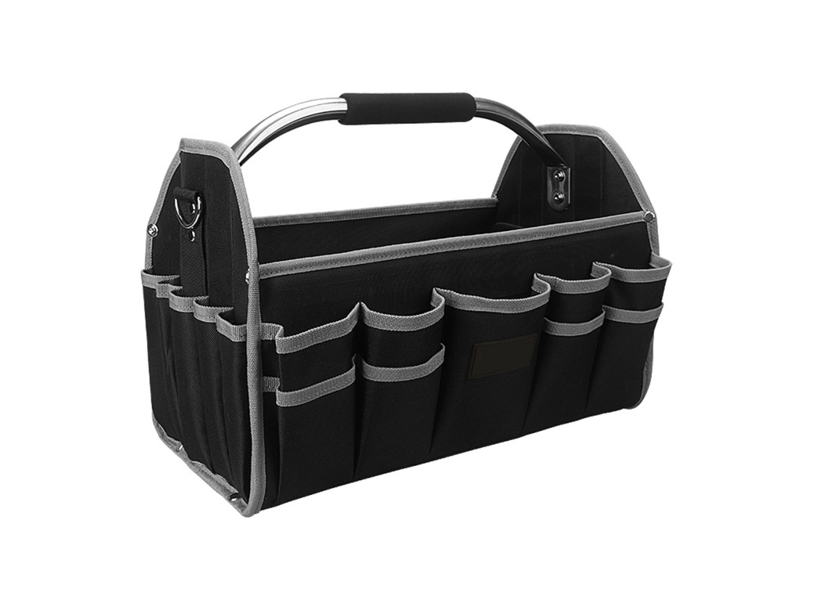 Bolsa Para Ferramentas De 16 Polegadas, Impermeável, Com Vários Bolsos, Ampla Abertura E Ajustável