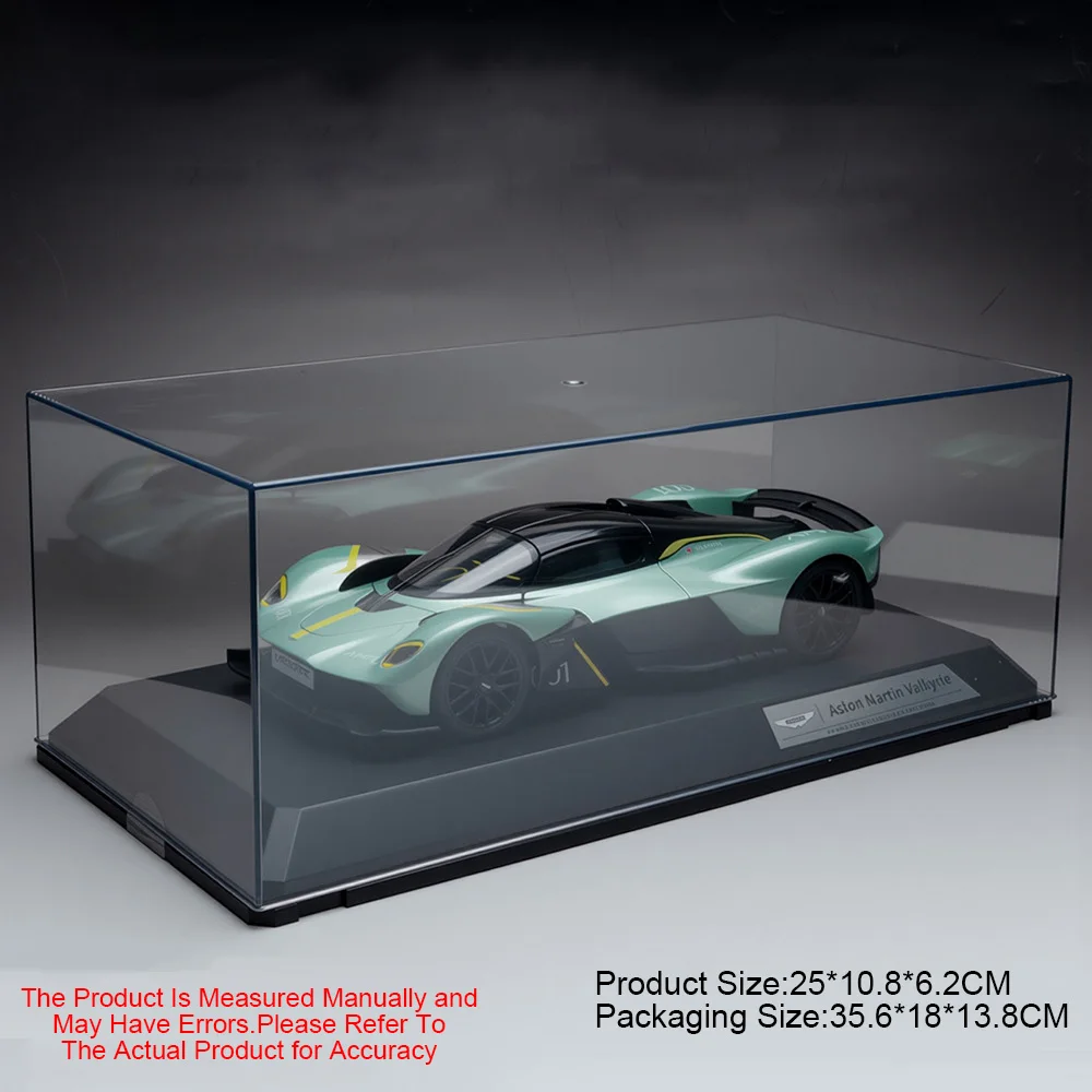 (verde) Miniatura De Carro Esportivo Valkyrie Em Escala 1:18, Com Portas Que Abrem E Capa Protetora Contra Poeira.