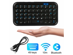 Teclado Bluetooth Sem Fio Mini Com 49 Teclas Bluetooth 3.0 Para Xbox Phone Pc Zeuxo