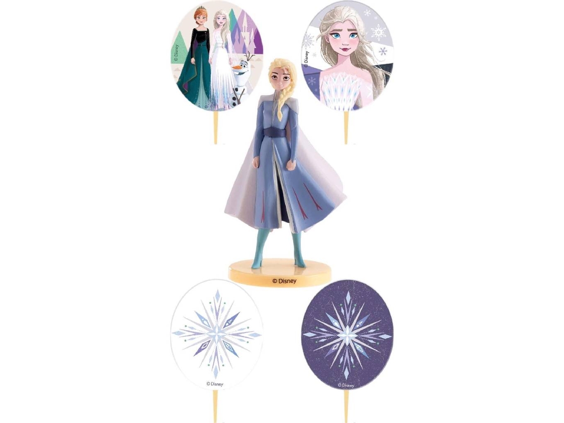 Conjunto Topper e Vela 3D Frozen DEKORA