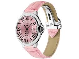 Smartwatch com chamadas Bluetooth, monitoramento de frequência cardíaca e design moderno Bestvite (rosa)