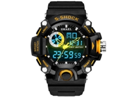 Reloj Electrónico Deportivo Impermeable Led Para Adolescentes Estudiantes Amarillo