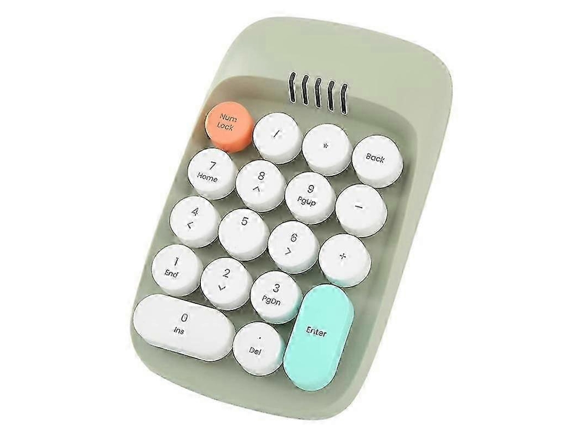 Teclado Numérico Sem Fio, Teclado De Máquina De Escrever Retrô, Teclados Numéricos, Teclado Numérico De 18 Teclas, 2,4 Ghz, Bluetooth Mini Ly Ebike