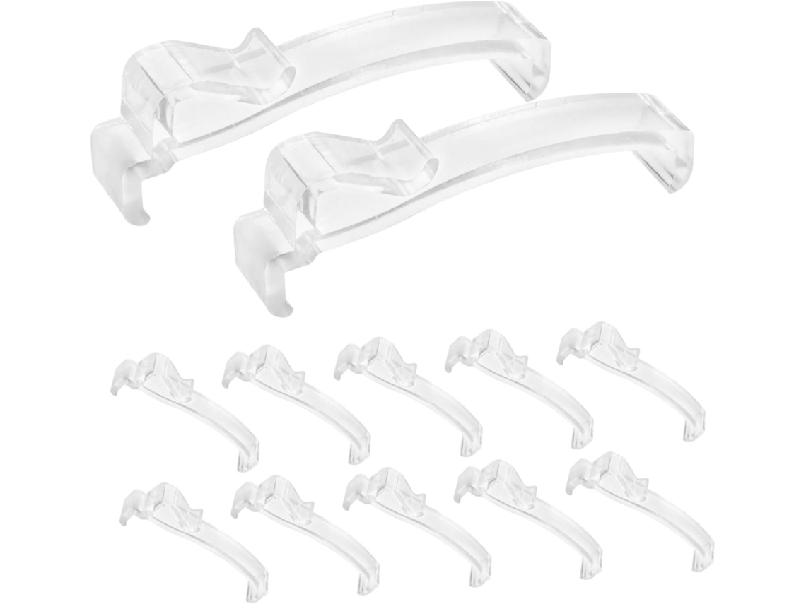 Conjunto De 30 Peças E Acessórios Para Grampos De Cortina De Imitação De Plástico Para Persianas, Bandôs E Suportes. Conjunto De 30 Peç